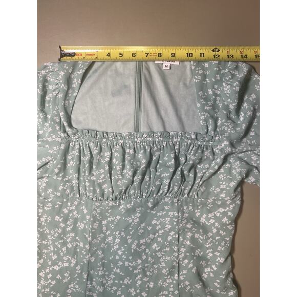 D’liteful Green Ditsy Floral Mini Dress Women’s M - Picture 6 of 10